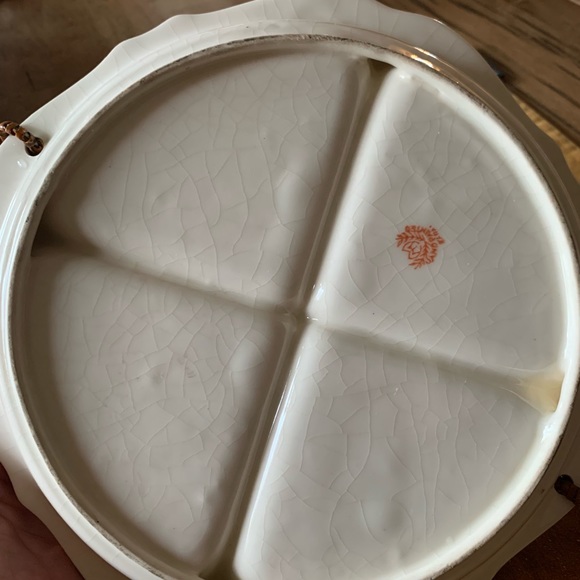 RARE! Moriage dragonware divided plate - Picture 3 of 5